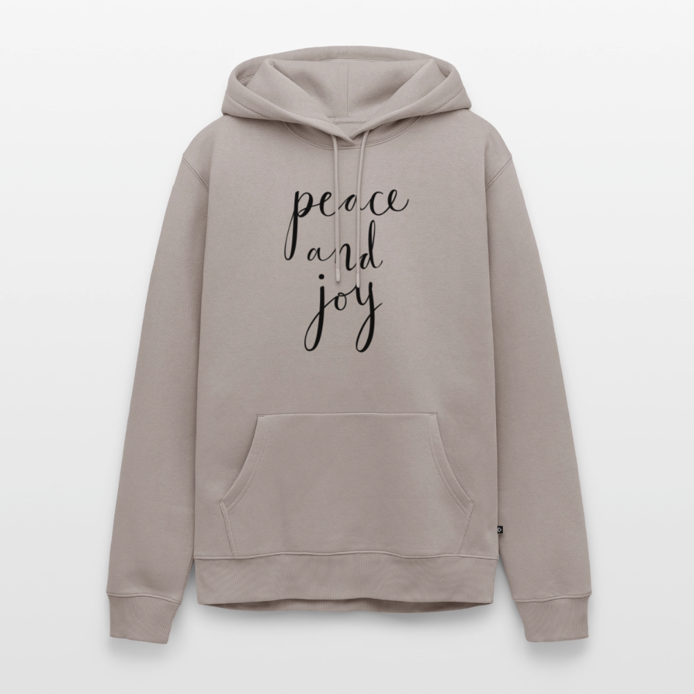 Sweat-shirt à capuche Premium pour hommes Peace and joy Peace noir - Lusoquot - taupe