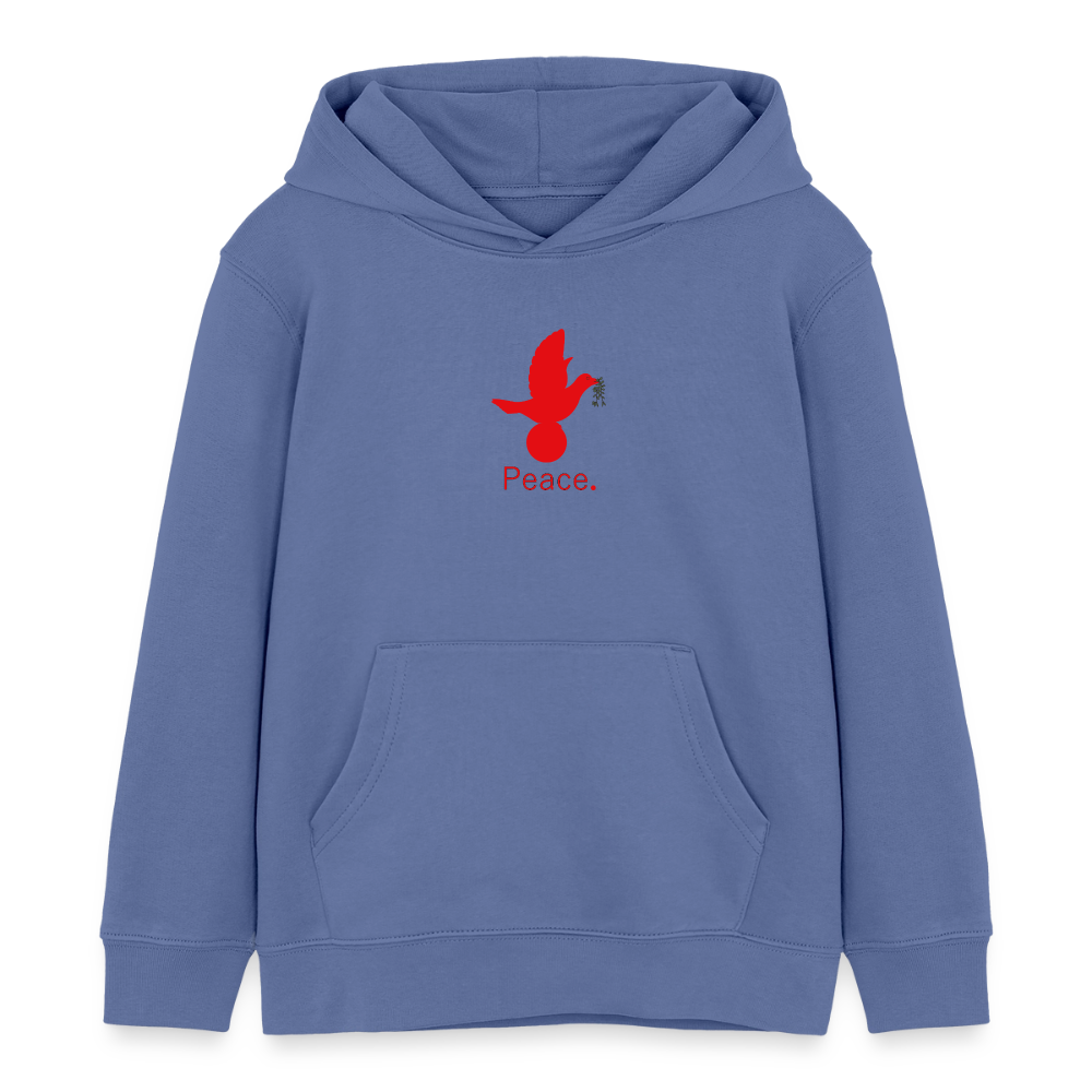 Sweat à capuche bio Mini Cruiser Stanley/Stella Enfant_peacerouge - bleu