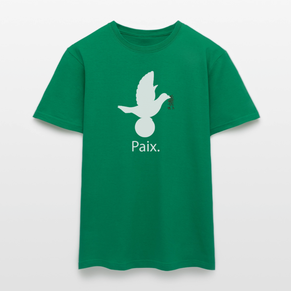 T-shirt Homme Paix blanc - Lusoquot - vert