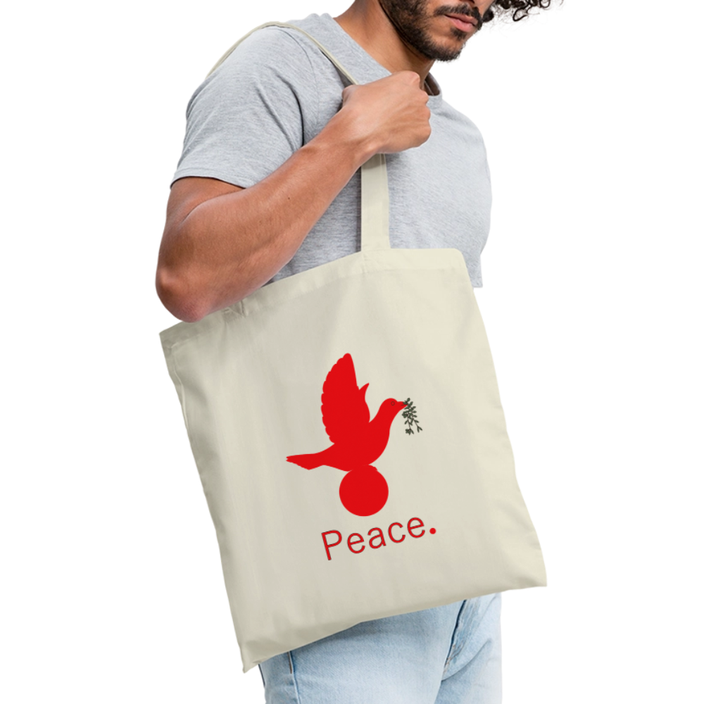 Tote Bag Peace rouge - Lusoquot - nature