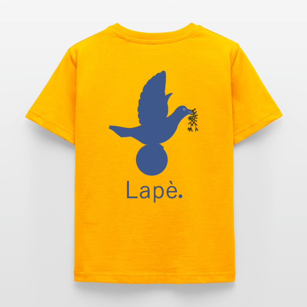 T-shirt Enfant anniversaire 2 ans Lapè bleu - Lusoquot - or