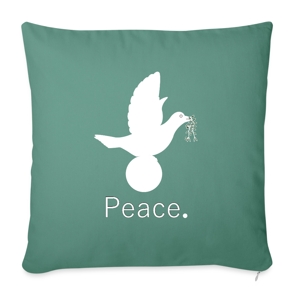 Coussin et housse de 45 x 45 cm - vert sapin