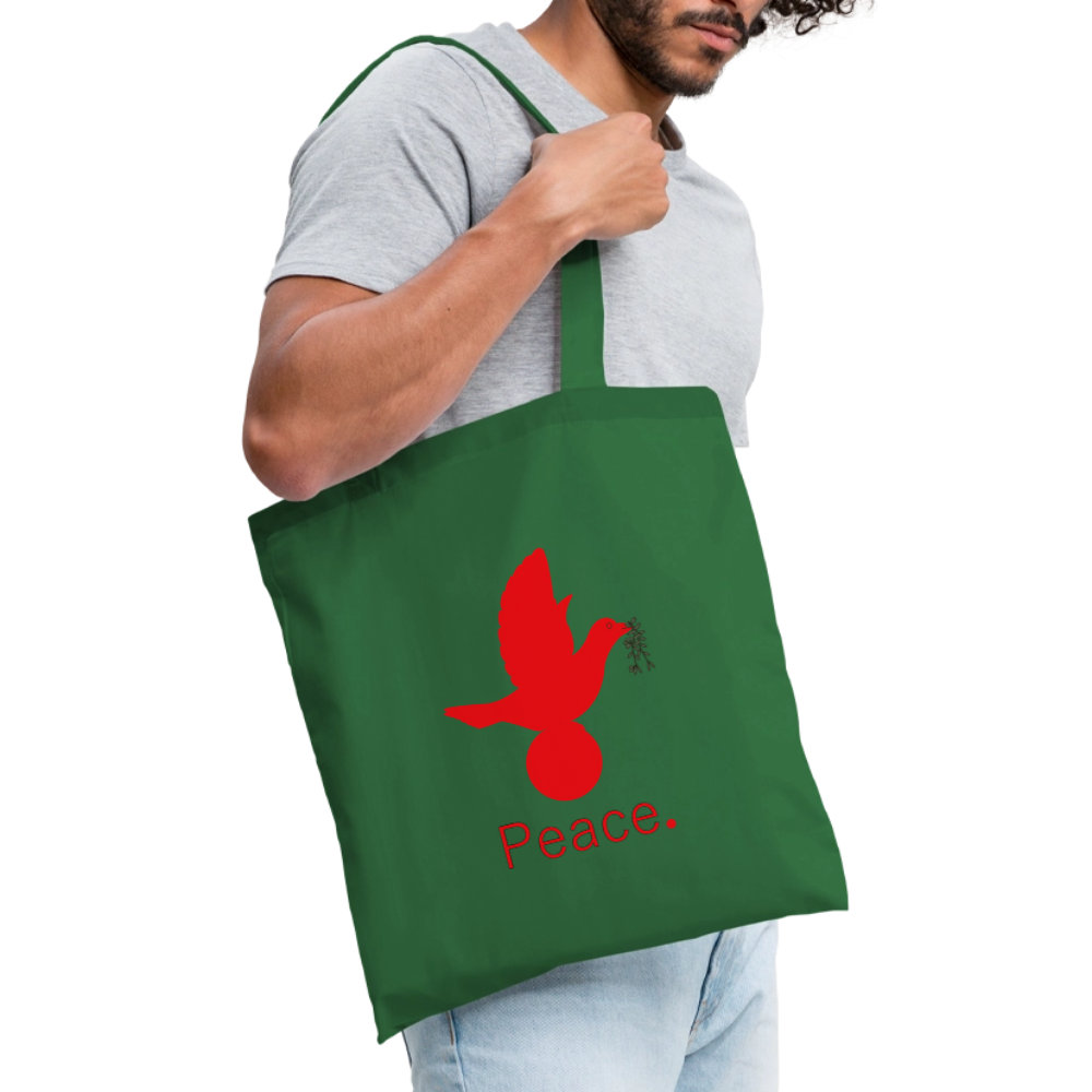 Tote Bag Peace rouge - Lusoquot - vert sapin