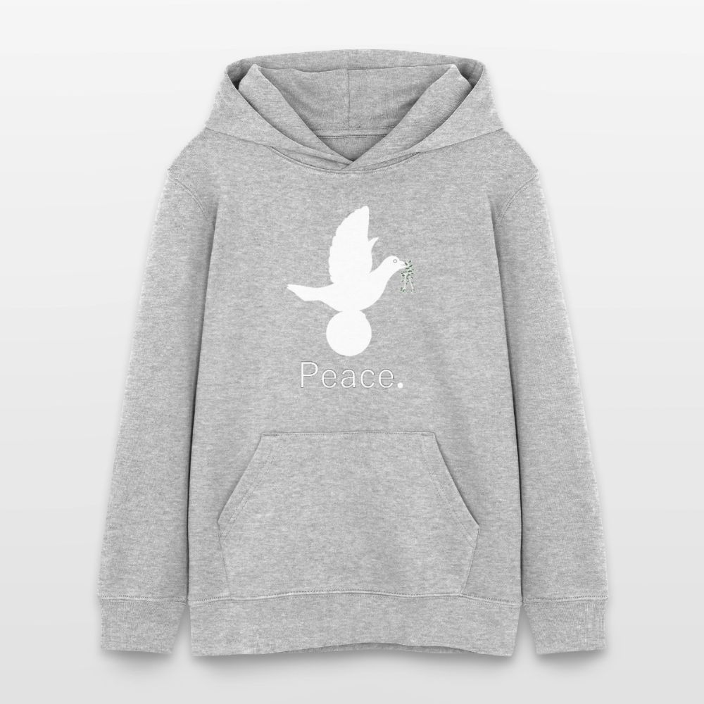 Sweat à capuche bio Mini Cruiser Stanley/Stella Ado_peaceblanc - gris chiné