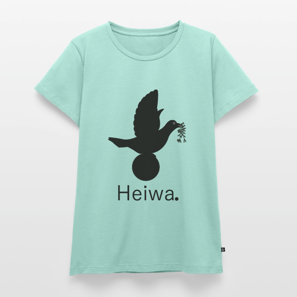 T-shirt Premium Femme Heiwa noir - Lusoquot - menthe 