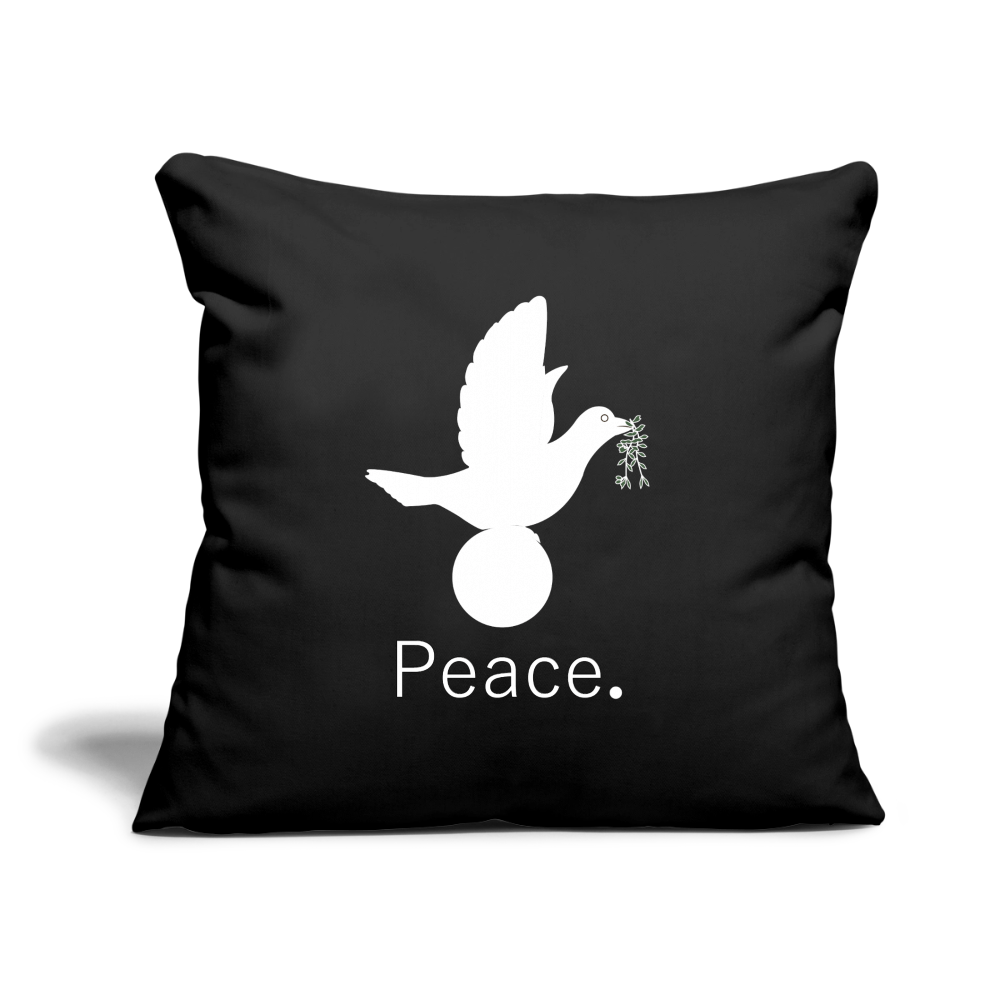 Coussin et housse de 45 x 45 cm - noir