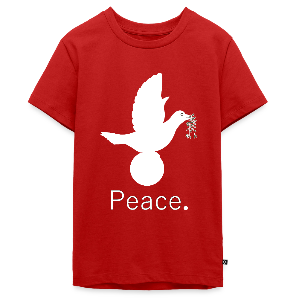 T-shirt Premium Ado_peaceblanc - rouge