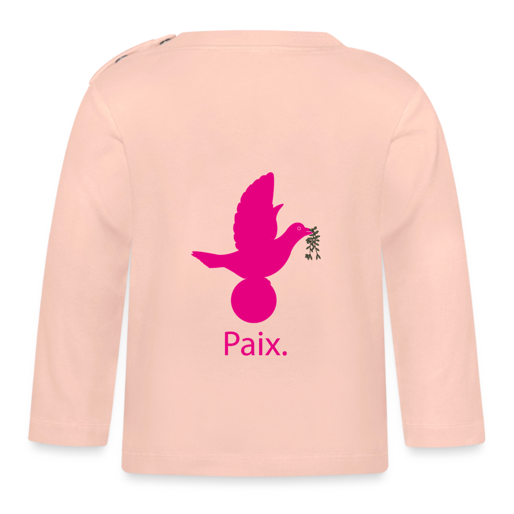 T-shirt manches longues Bébé anniversaire 1an - Lusoquot - rose cristal