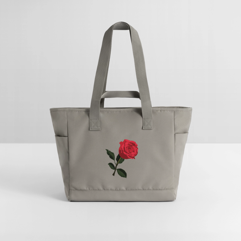 Sac matelassé déperlant Pax rouge -Lusoquot - gris