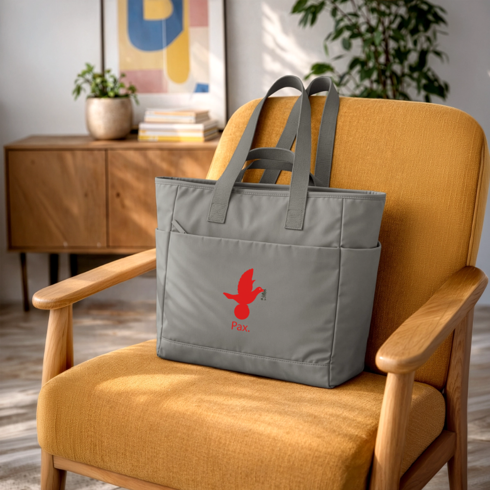 Sac matelassé déperlant Pax rouge -Lusoquot - gris