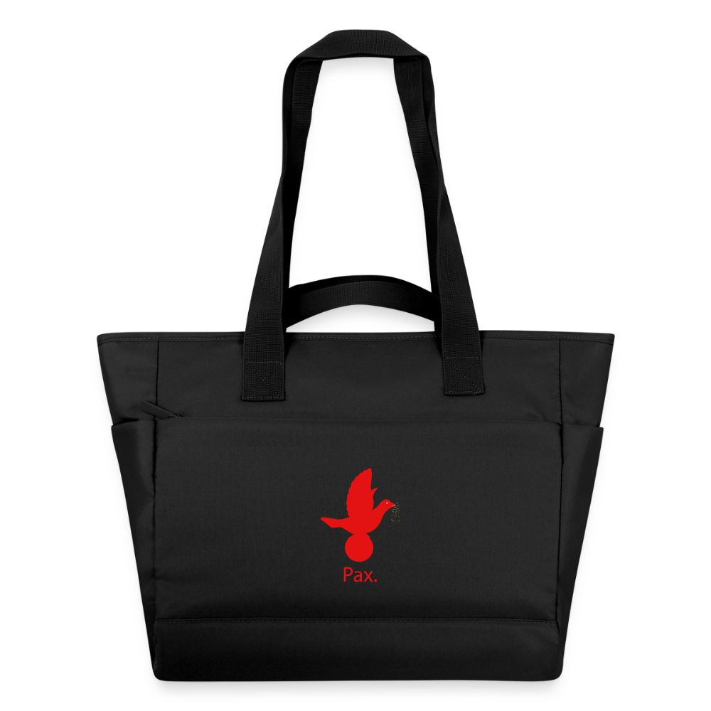 Sac matelassé déperlant Pax rouge -Lusoquot - noir