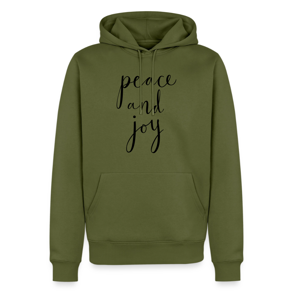 Sweat-shirt à capuche Premium pour hommes Peace and joy Peace noir - Lusoquot - kaki