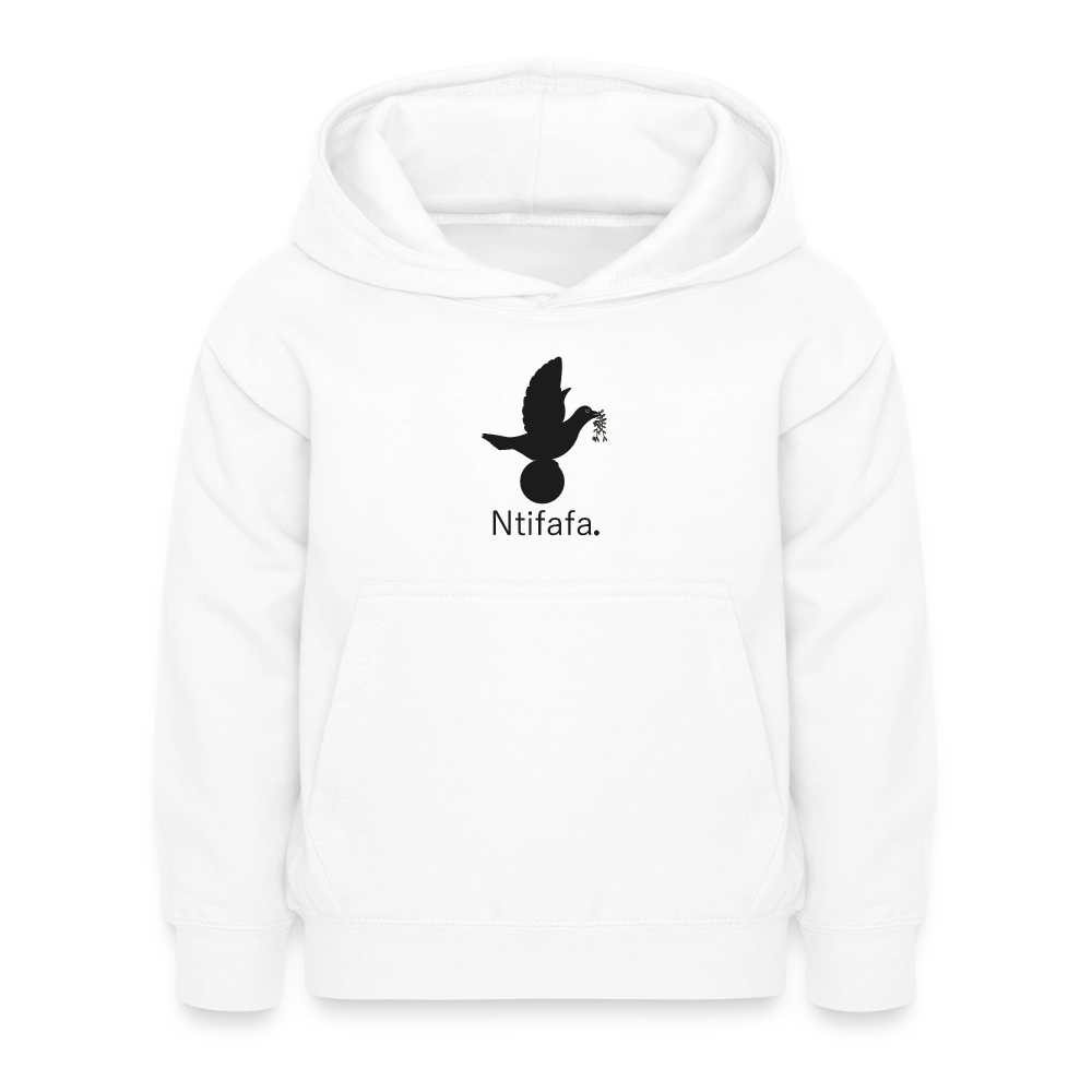 Sweat à capuche Enfant Ntifafa noir - Lusoquot - blanc