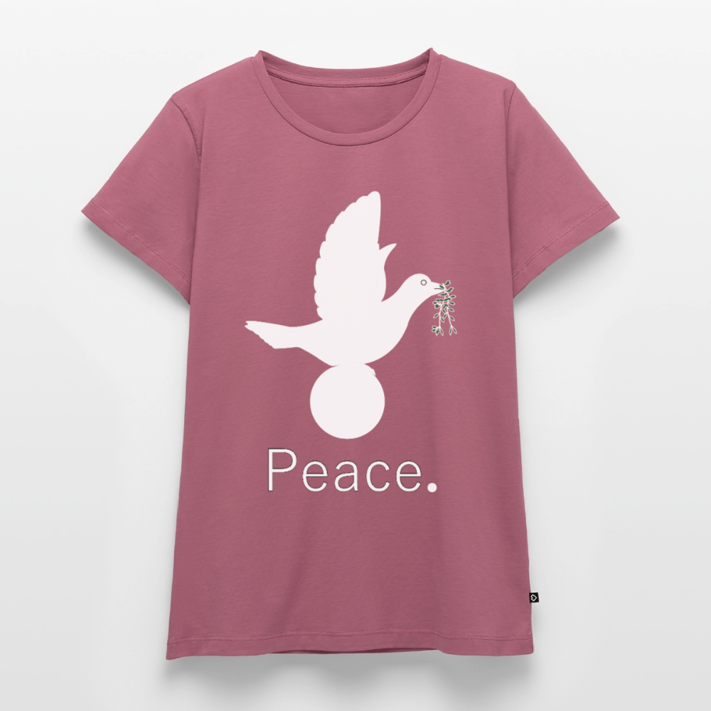 T-shirt Premium Femme_peaceblanc - mauve