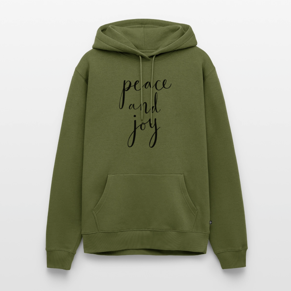 Sweat-shirt à capuche Premium pour hommes Peace and joy Peace noir - Lusoquot - kaki
