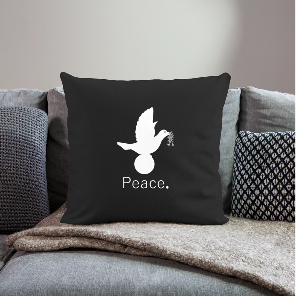 Coussin et housse de 45 x 45 cm - noir