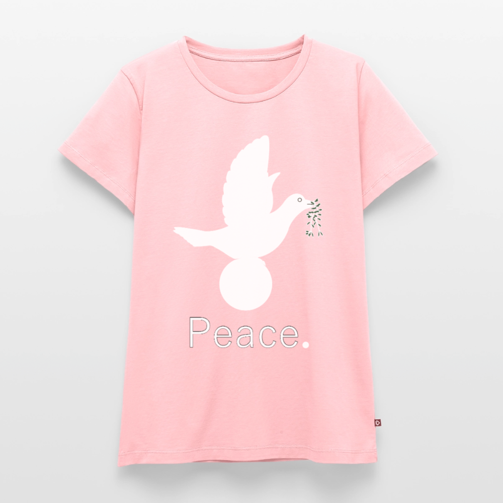 T-shirt Premium Femme_peaceblanc - rose