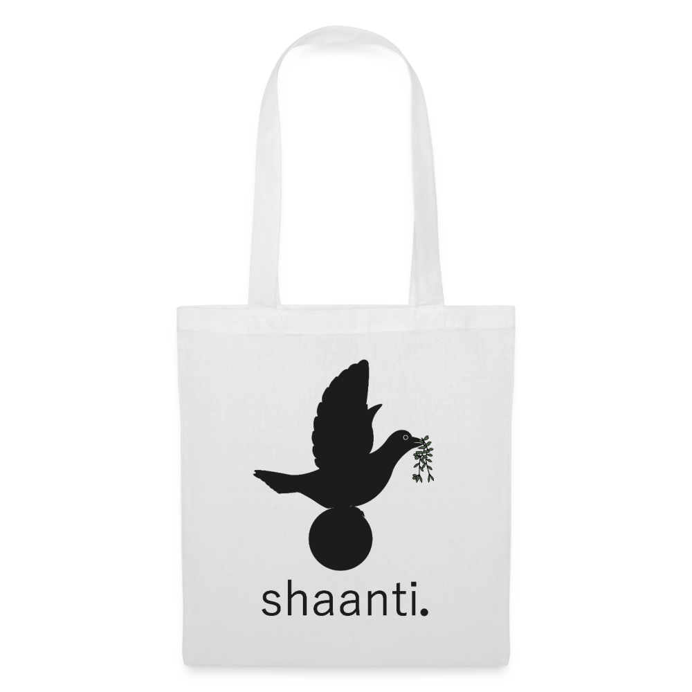 Tote Bag  I love you to moon and back Shaanti noir - Lusoquot - blanc