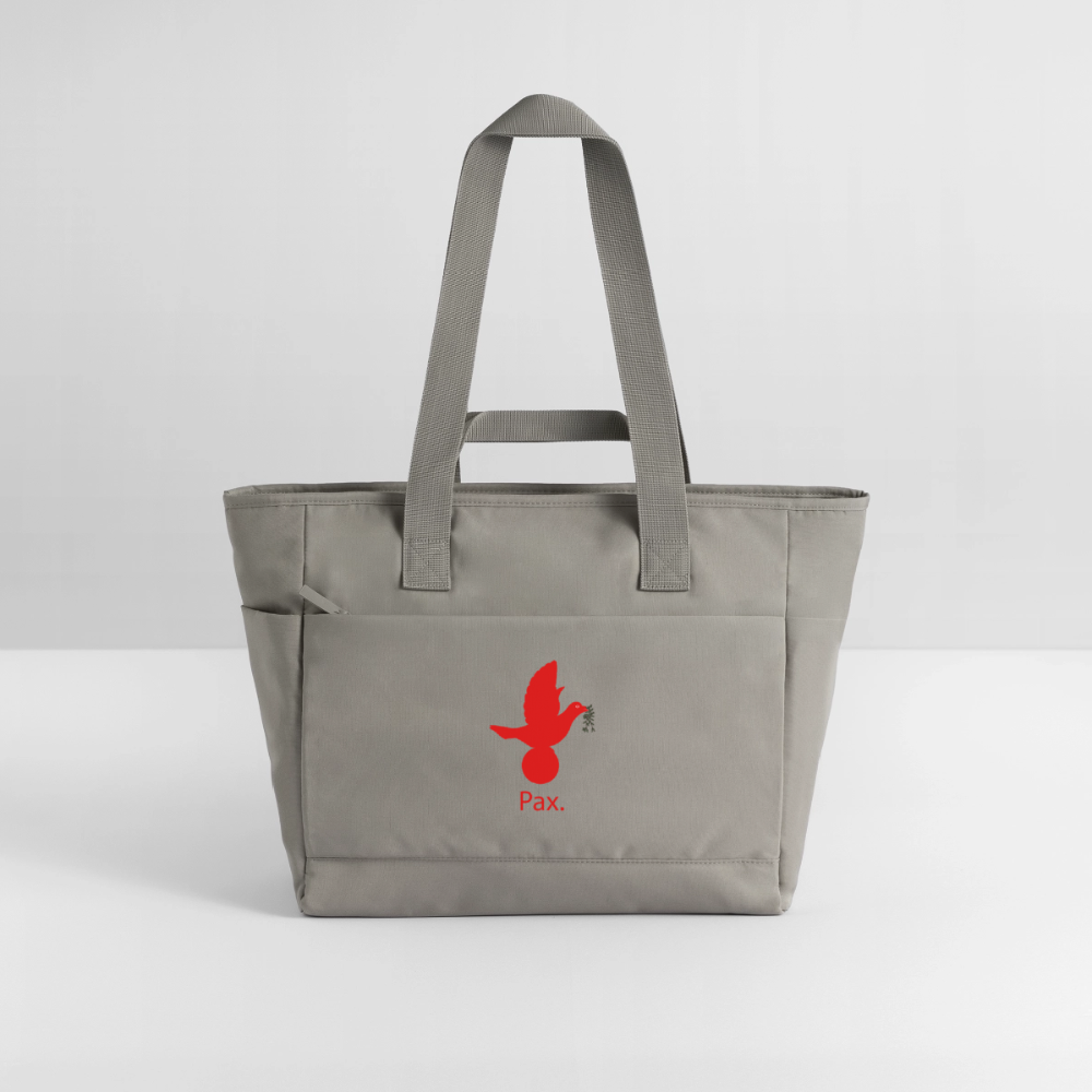Sac matelassé déperlant Pax rouge -Lusoquot - gris