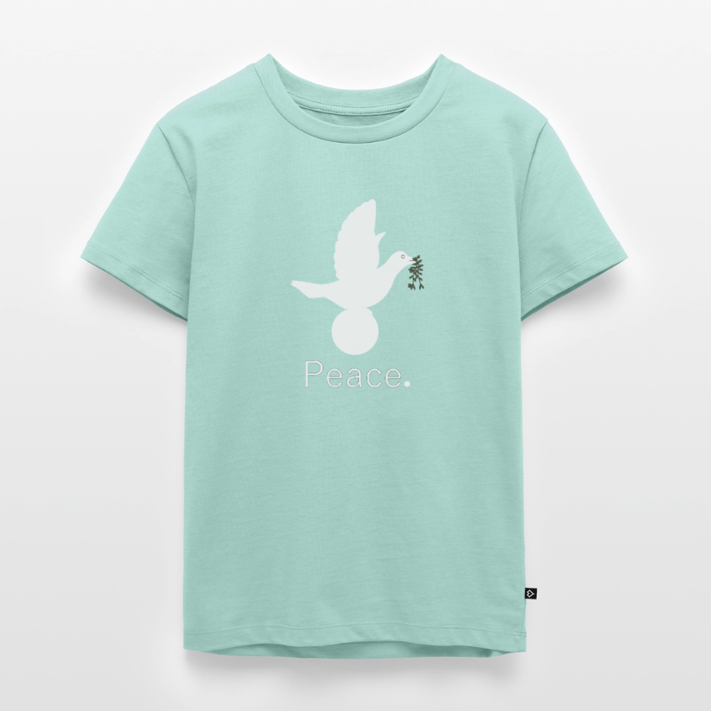T-shirt Premium Enfant Peace blanc - Lusoquot - menthe 