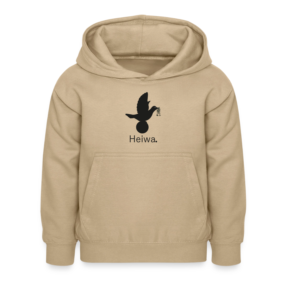 Sweat à capuche Enfant Heiwa noir - Lusoquot - jaune sable