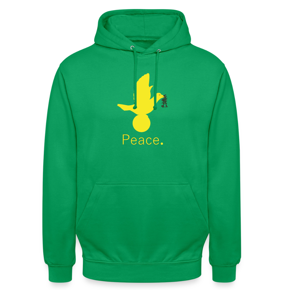 Sweat-shirt à capuche unisexe Peace jaune Lusoquot - vert