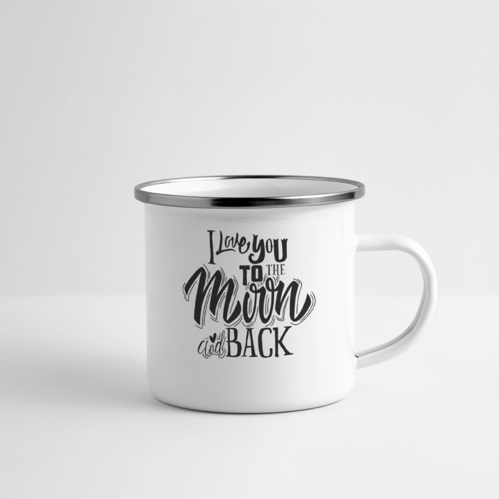 Tasse émaillée_peacenoir_iloveyoutomoonandback - blanc