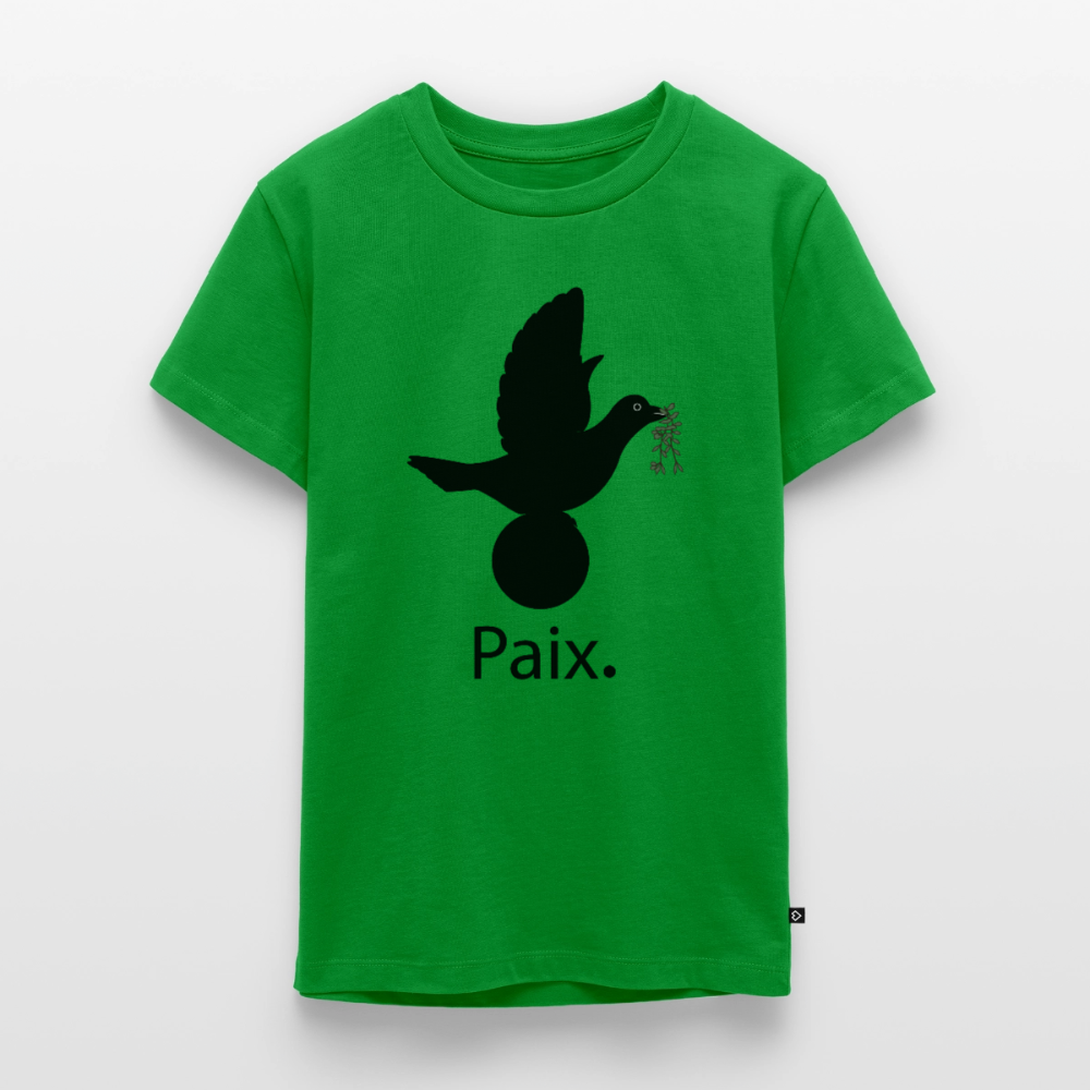 T-shirt Premium Ado Paix noir - Lusoquot - vert