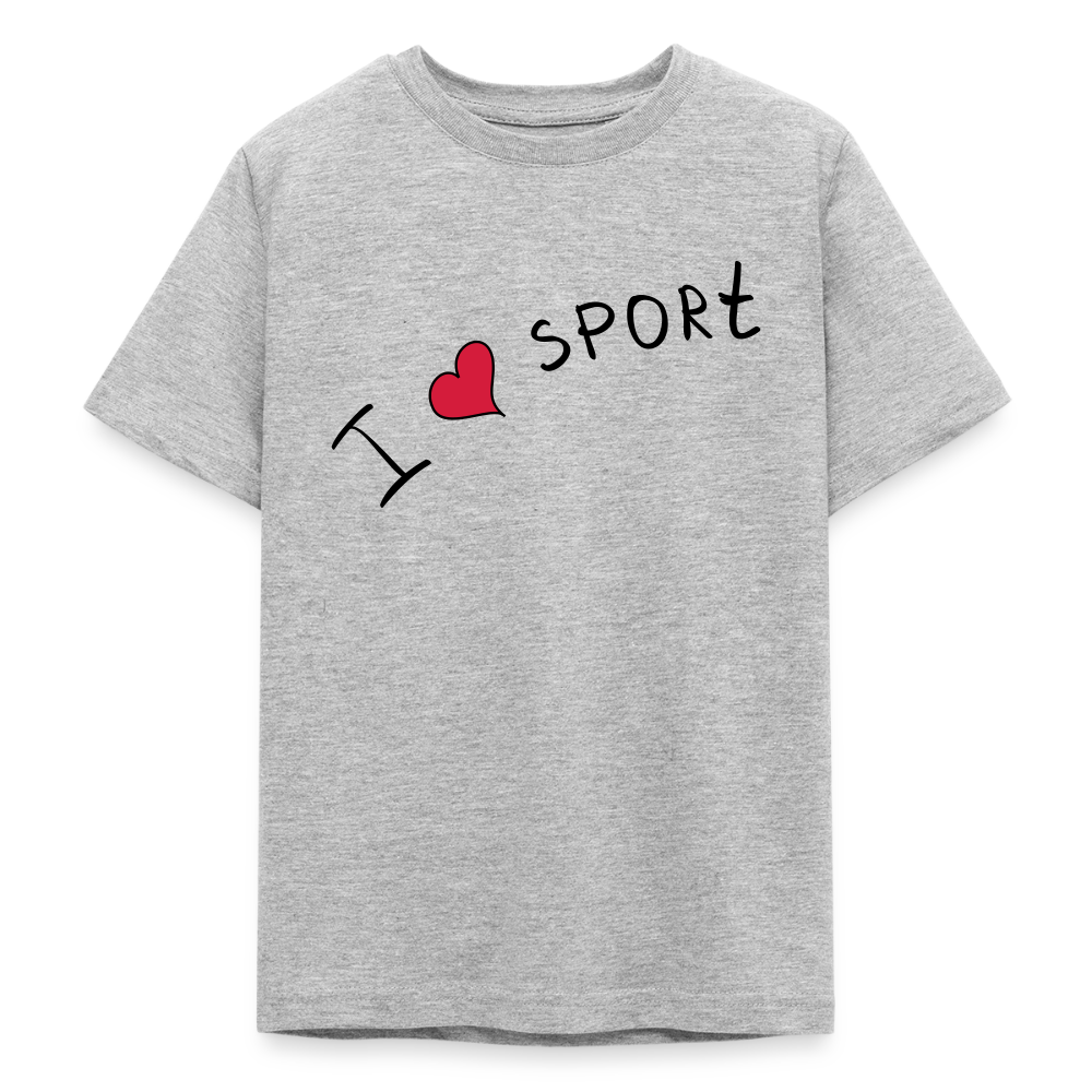 T-shirt Ado_peacerouge_sport - gris chiné