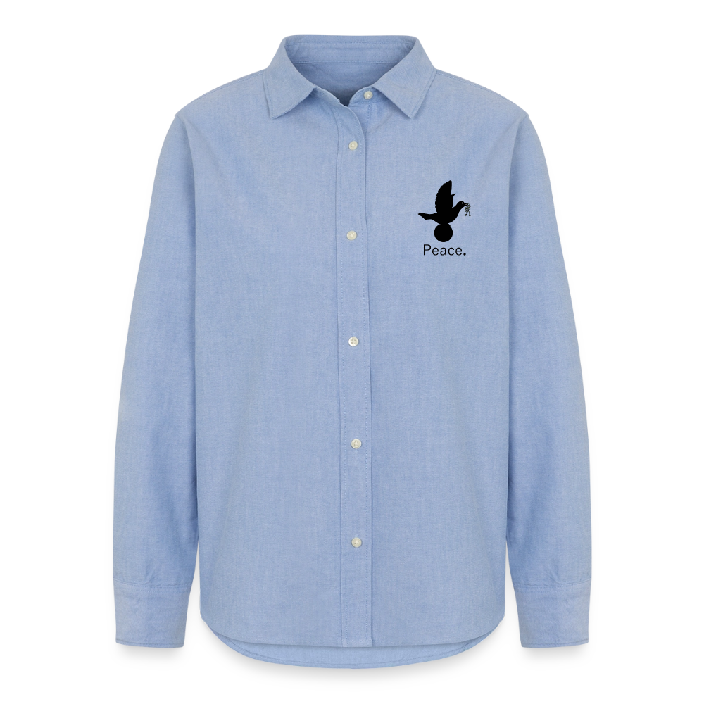 Chemise Oxford Femme_peace - carolina blue