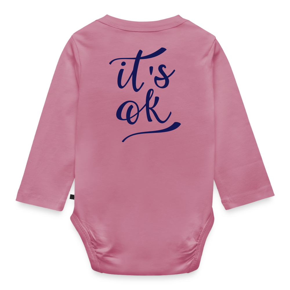 Body Bébé bio manches longues_peacebleu - mauve