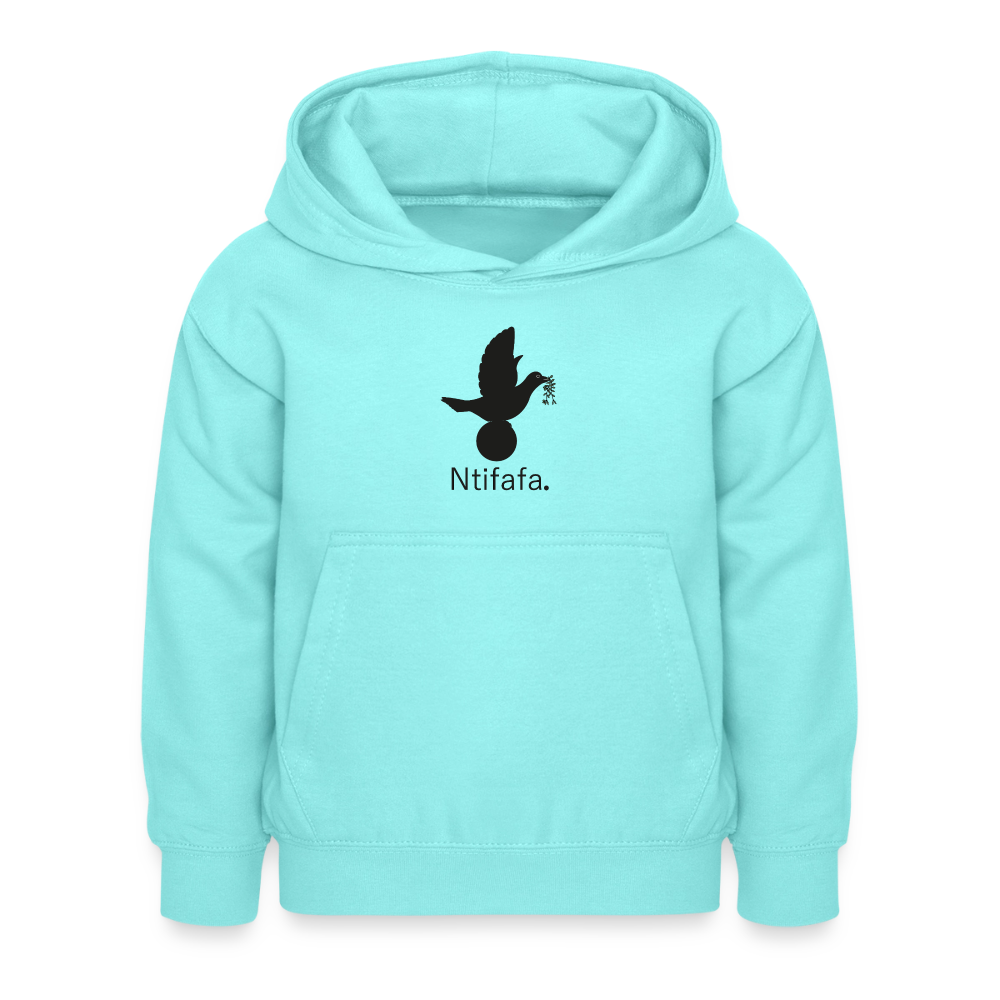 Sweat à capuche Enfant Ntifafa noir - Lusoquot - menthe poivrée