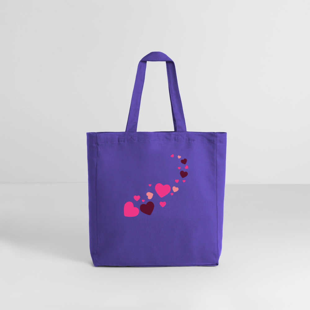 Tote bag Stanley/Stella Midweight recyclé Coeur Peace rose - Lusoquot - purple love 