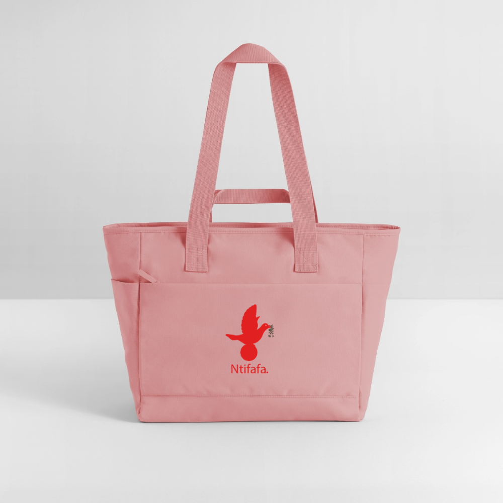 Sac matelassé déperlant Ntifafa rouge - Lusoquot - rose poudré