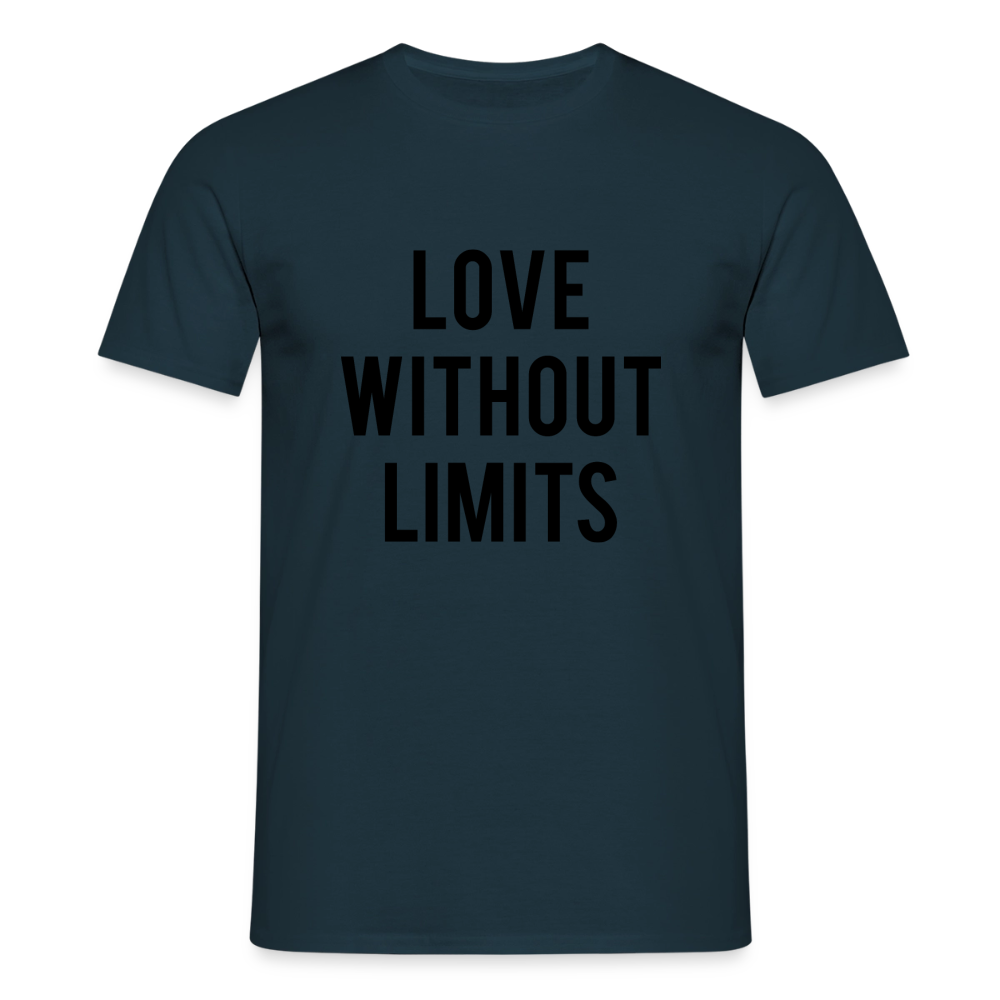 Men's T-Shirt_peace_noir - navy