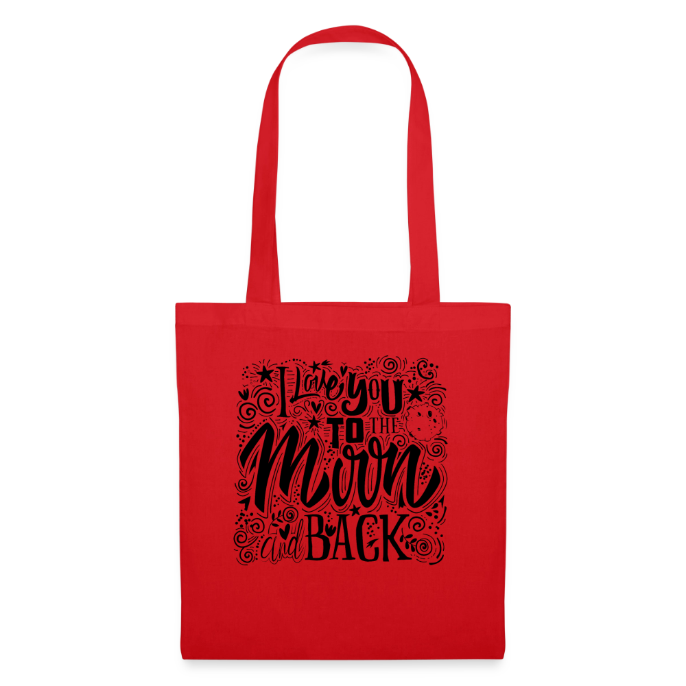 Tote Bag_peacenoir_iloveutomoonandback - rouge