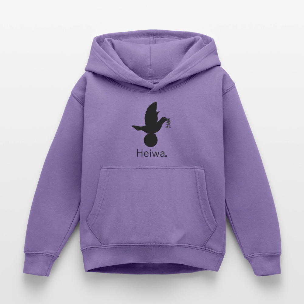 Sweat à capuche Enfant Heiwa noir - Lusoquot - lavande