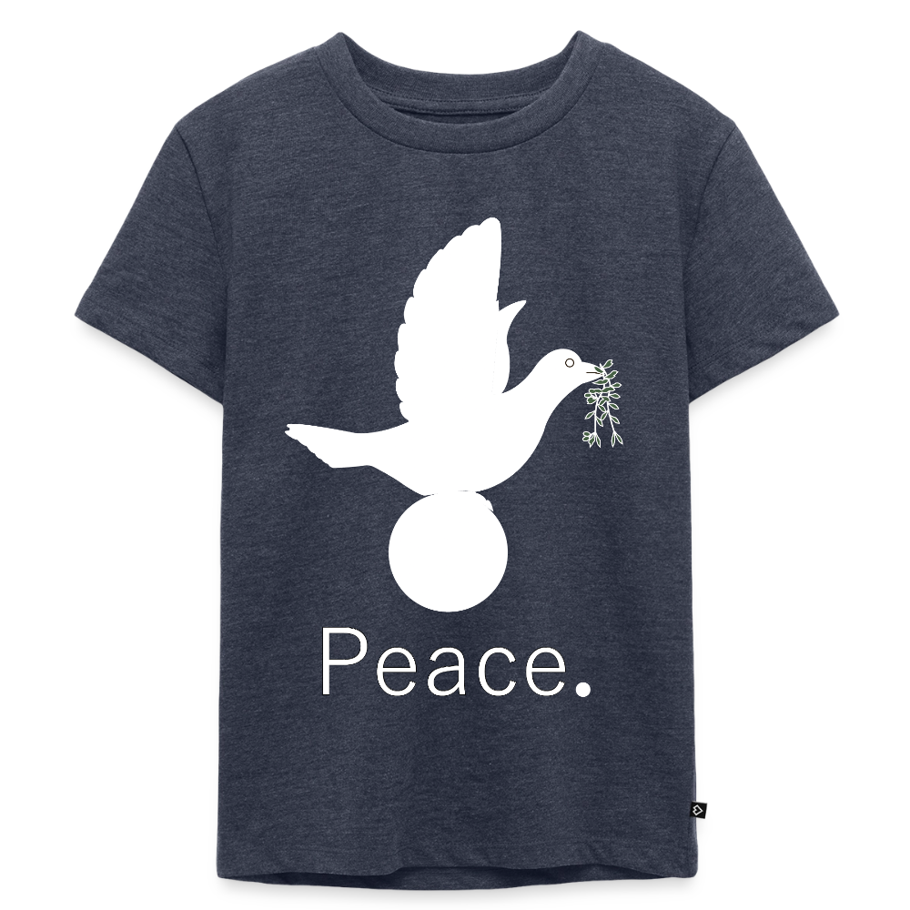 T-shirt Premium Enfant_peaceblanc - bleu jeans 