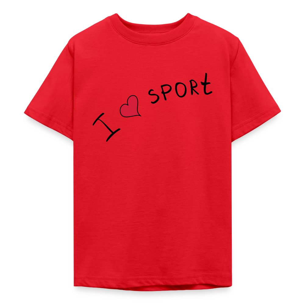 T-shirt Ado_peacerouge_sport - rouge