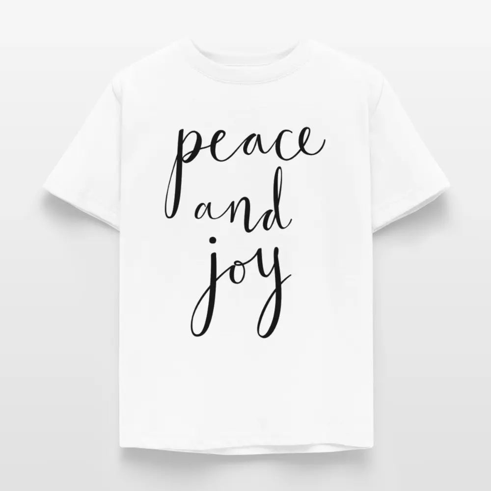 T-shirt Enfant_peaceandjoy_peace_noir - blanc