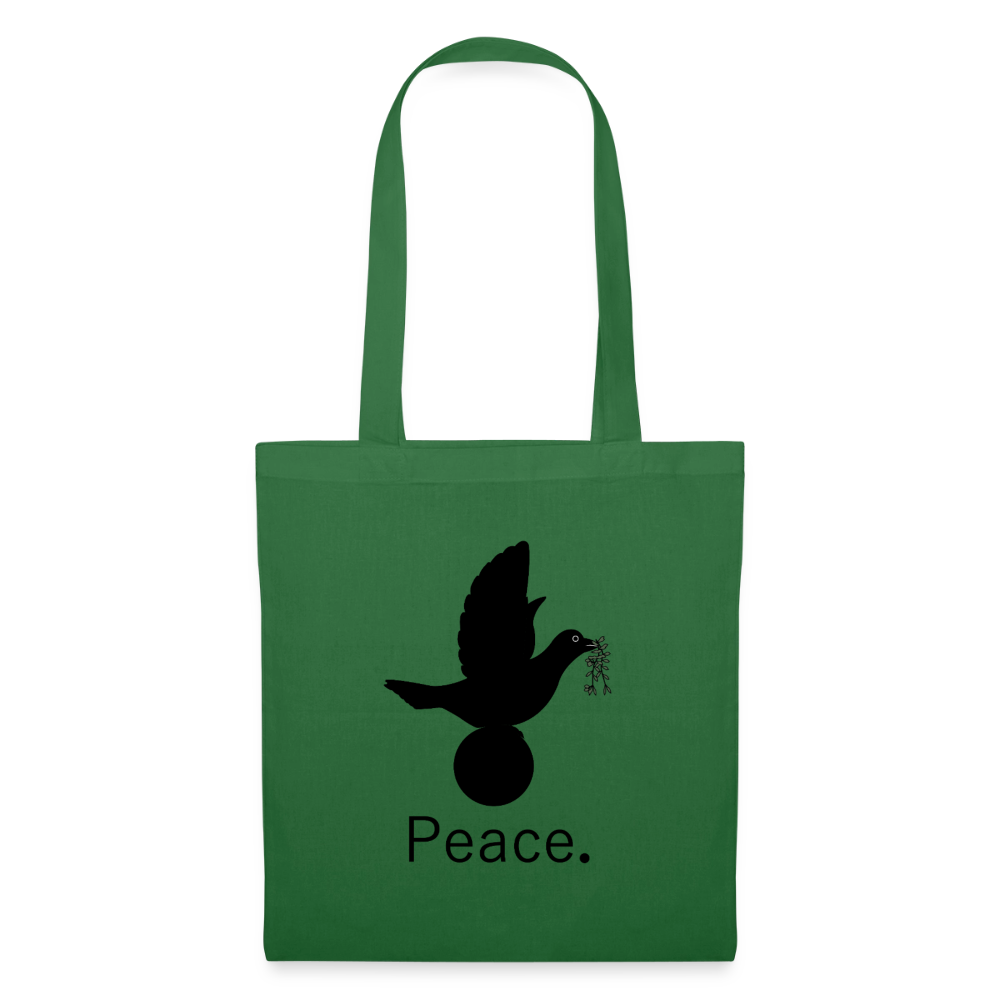 Tote Bag I love you to moon and back Peace noir - Lusoquot - vert sapin