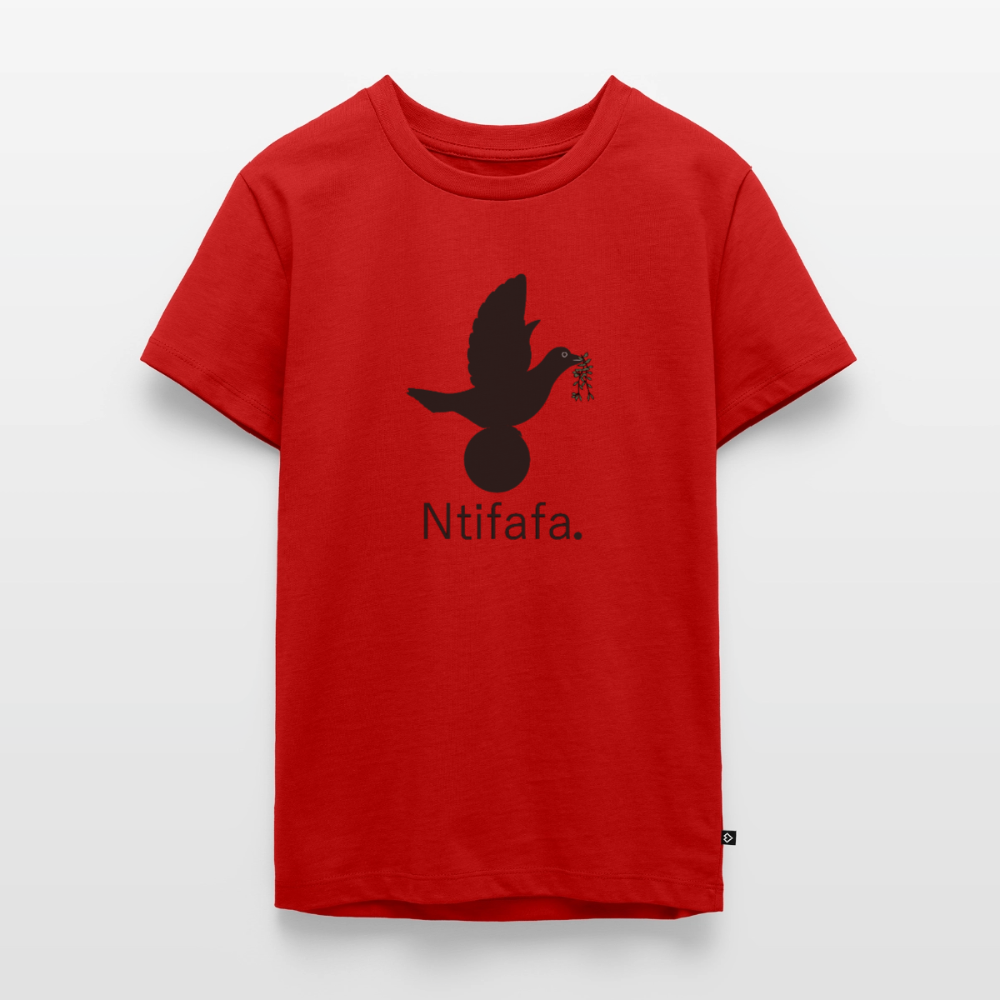 T-shirt Premium Ado Ntifafa noir - Lusoquot - rouge