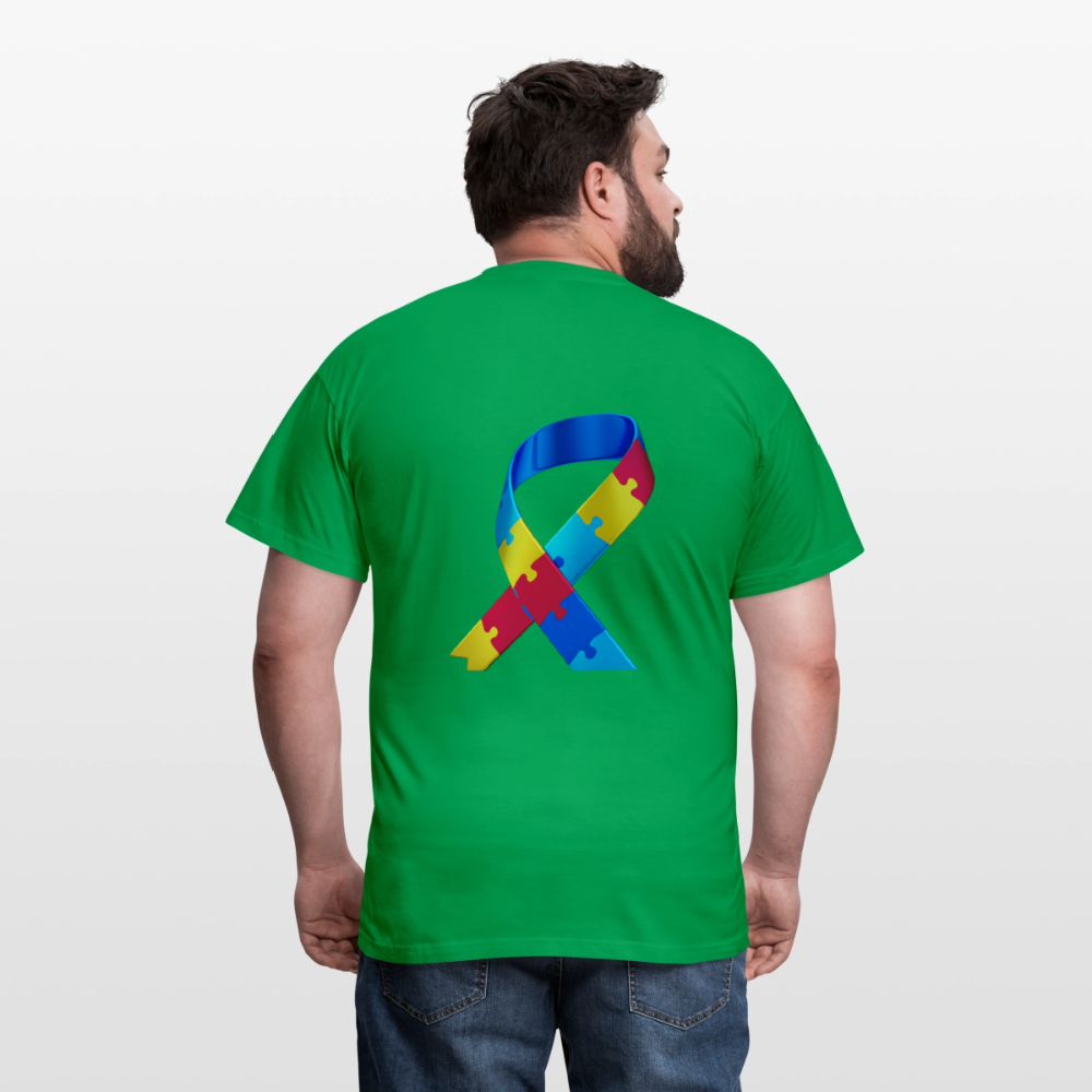 T-shirt Homme -journeemondiale trisomie 21 mars- Peace jaune - vert