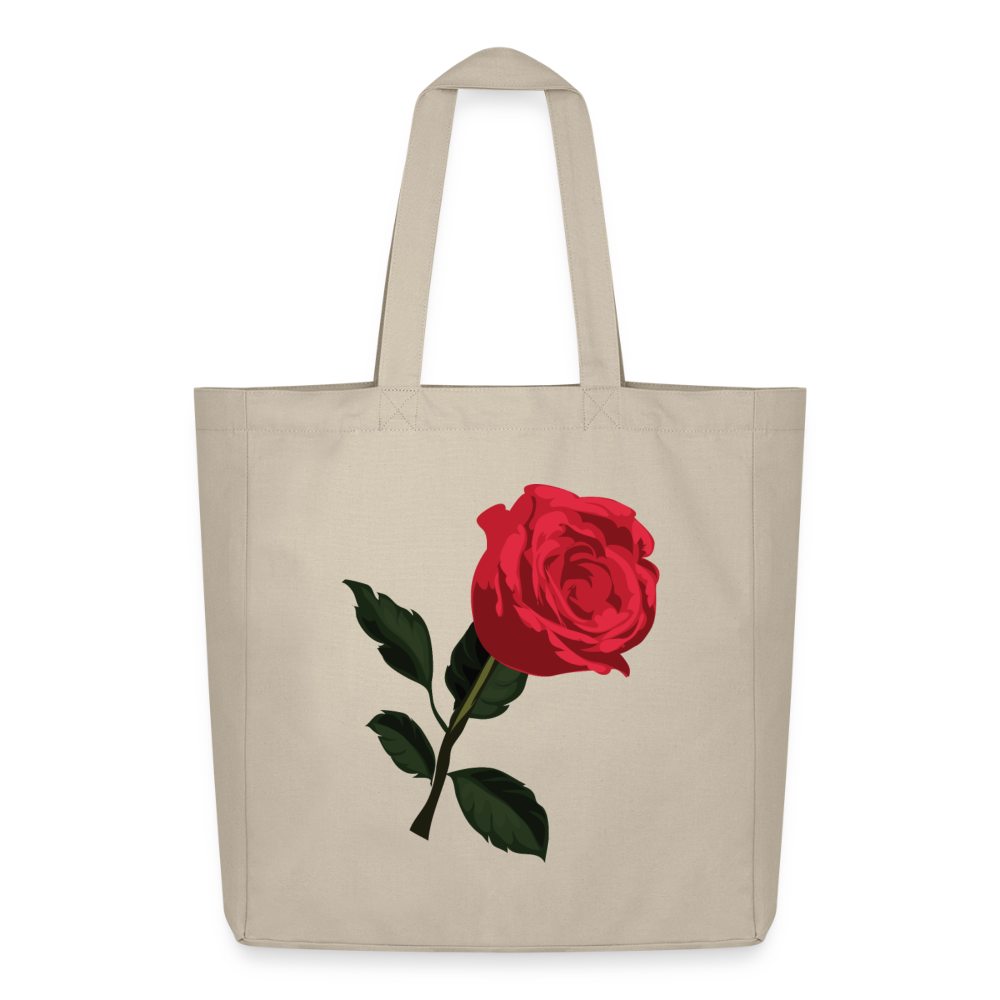 Tote bag Stanley/Stella Midweight recyclé_peacerouge_fleurlarose - beige crème
