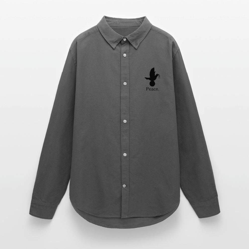 Chemise Oxford Femme_peace - charbon