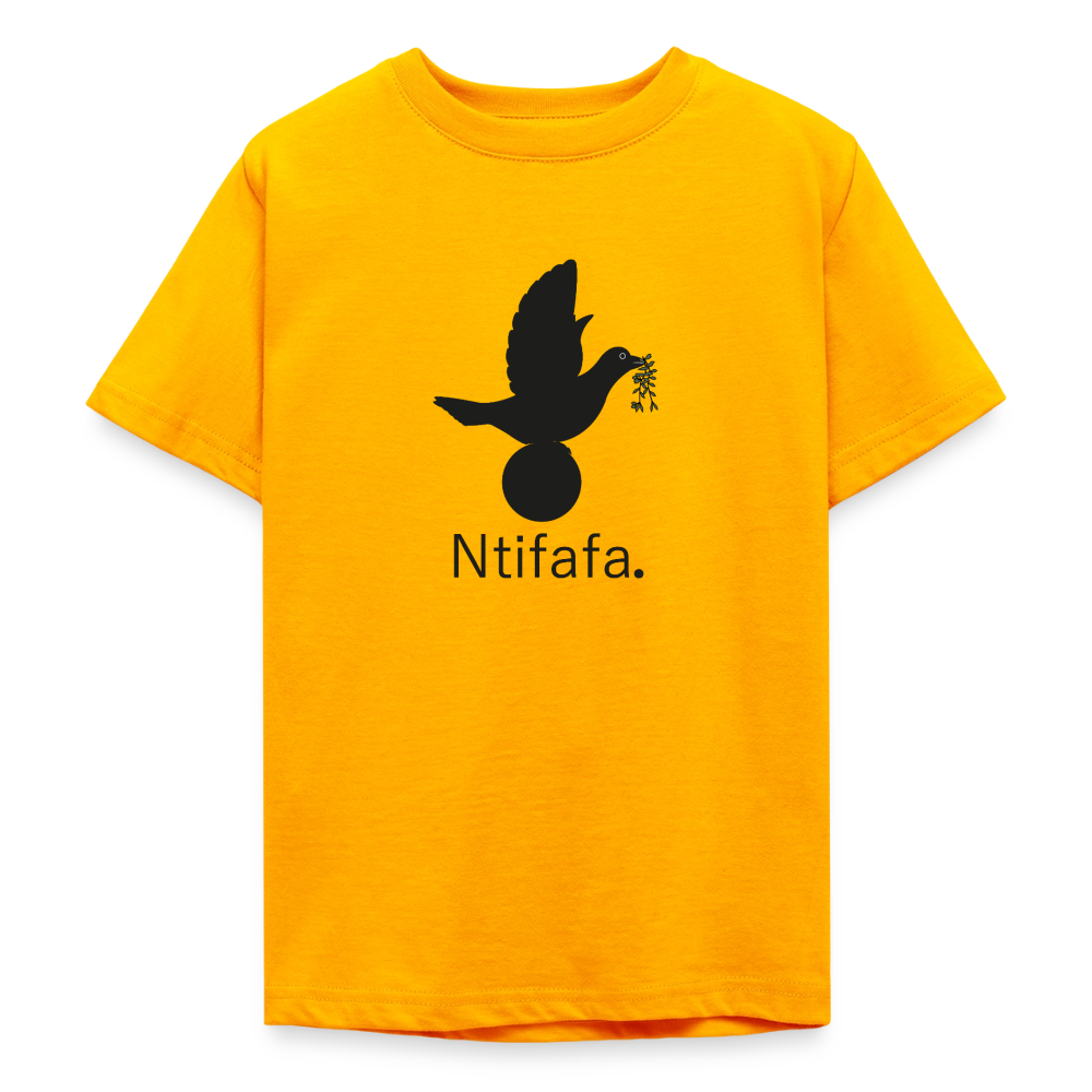 T-shirt Ado Ntifafa noir - Lusoquot - or