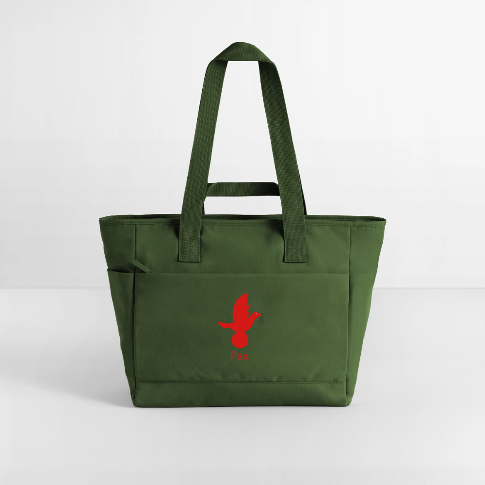 Sac matelassé déperlant Pax rouge -Lusoquot - vert sapin