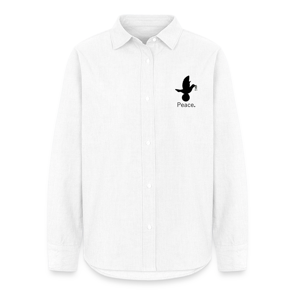 Chemise Oxford Femme_peace - blanc