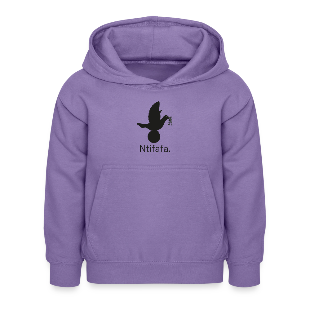 Sweat à capuche Enfant Ntifafa noir - Lusoquot - lavande
