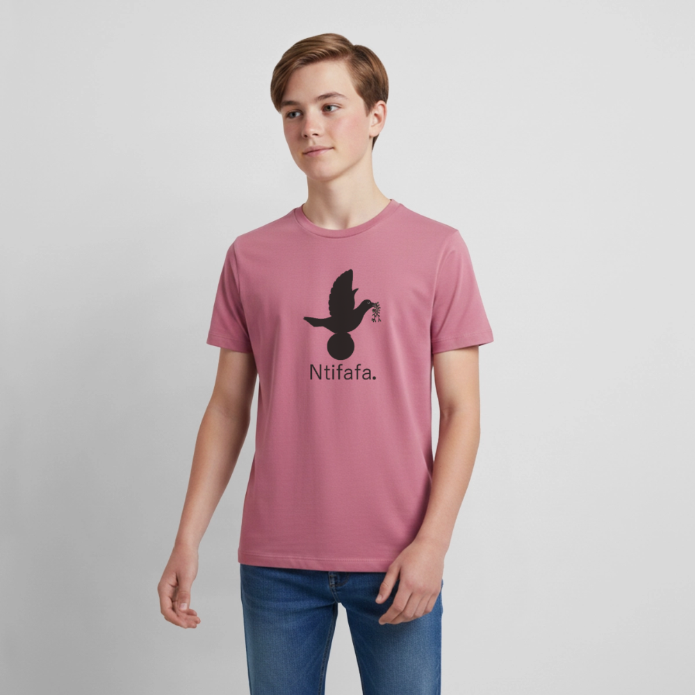 T-shirt Premium Ado Ntifafa noir - Lusoquot - mauve